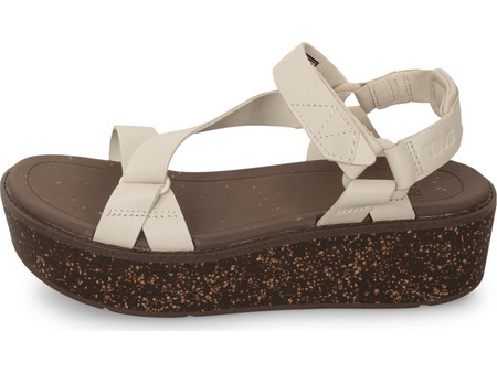 Teva Madera Wedge Καλοκαιρινές Γυναικείες Πλατφόρμες Χαμηλές Εκρού 1151015-BIR