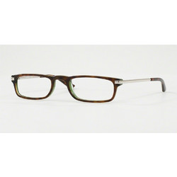 Luxottica LU3203 C499 Ανδρικός Σκελετός Γυαλιών Οράσεως Κοκάλινος Μεταλλικός Ασημί Καφέ