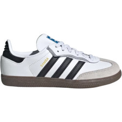 Adidas Samba Παιδικά Sneakers Λευκά Μαύρα JQ6391