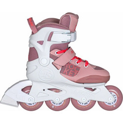 Powerslide Rocket Pale Mauve Inline Αυξομειούμενα Rollers Παιδικά Λευκά Ροζ 19.94071229