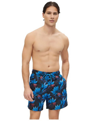 Minerva Ανδρικό Μαγιό Σορτς με Σχέδια Navy Μπλε 96-37603-062