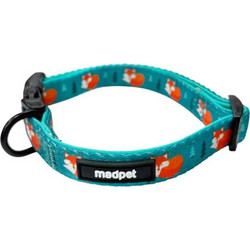Madpet Fox Κολάρο Σκύλου Τιρκουάζ 1.5x28-43cm