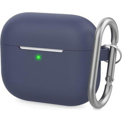 AHAstyle PT148 Θήκη Σιλικόνης με Γάντζο για Apple AirPods 3 Μπλε