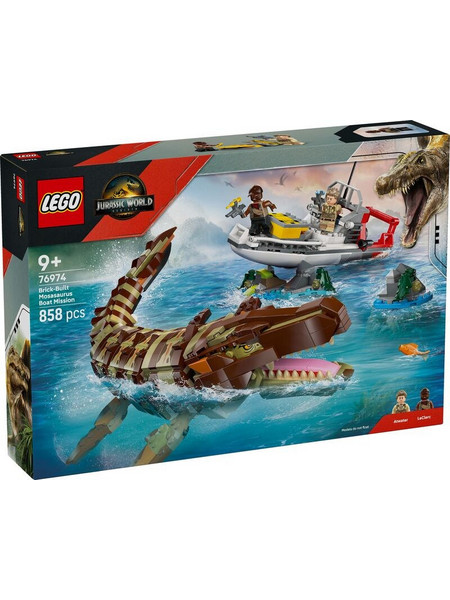 Lego Jurassic World Brick-Built Mosasaurus Boat Mission για 9+ Ετών 76974