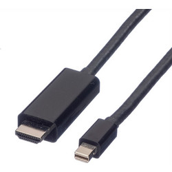 Value Καλώδιο Mini DisplayPort 1.1 to HDMI Male 2m Black 11.99.5791-10