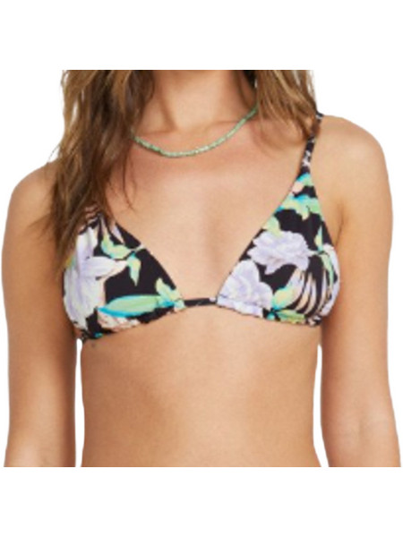 Billabong Bikini Top Τριγωνάκι Floral Μαύρο Λευκό 24O141512-MUL