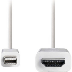 Nedis Καλώδιο Mini DisplayPort to HDMI Male 2m White CCGP37600WT20