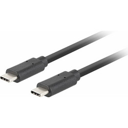 Lanberg USB-C to USB-C 0.5m Black CA-CMCM-32CU-0005-BK