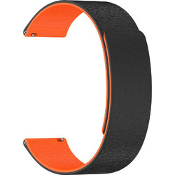 Techsuit W074 Λουράκι Σιλικόνης Black / Orange (Universal 20mm)
