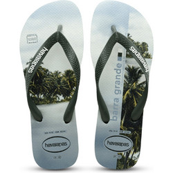 Havaianas Top Surfer Ανδρικές Σαγιονάρες Αντιολισθητικές Χακί Γαλάζιες 4149971-4896