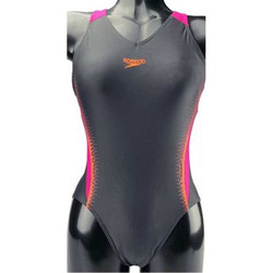 Speedo Αθλητικό Ολόσωμο Μαγιό Ανθρακί 811580C421-01