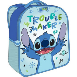 Must Disney Stitch Σχολική Τσάντα Πλάτης Νηπιαγωγείου Γαλάζια 564815