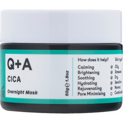 Q+A Cica Overnight Κρεμώδης Μάσκα Προσώπου για Ενυδάτωση 50gr