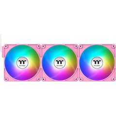 Thermaltake CT140 EX Reverse Case Fan 140mm με Σύνδεση 3-Pin 4-Pin PWM 3τμχ Bubble Pink