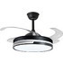 RZ-184 Ανεμιστήρας Οροφής 54cm 120W με Φως & Τηλεχειριστήριο Μαύρος