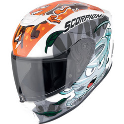 Scorpion Exo Junior Air The 4 Elements White Orange Blue Κράνος Μηχανής Full Face 1520gr