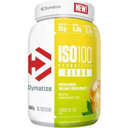 Dymatize ISO 100 Hydrolyzed Clear Lemon Ice Tea Πρωτεΐνη Ορού Γάλακτος Γράμμωσης Χωρίς Γλουτένη 512gr