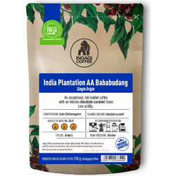 Ingagi Coffee ndia Plantation AA Bababudang Καφές Espresso Arabica σε Κόκκους 250gr