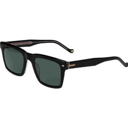 Hackett HSB936 Ανδρικά Γυαλιά Ηλίου Τετράγωνα Κοκάλινα Μαύρα με Μαύρο Φακό