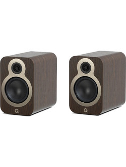 Q Acoustics 3020c Ζεύγος Ηχείων Hi-Fi Ραφιού 90W 2 Δρόμων Walnut