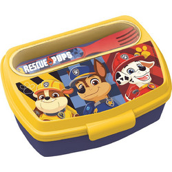 Stor Paw Patrol Boy Rescue Pups Πλαστικό Παιδικό Σετ Δοχείο Φαγητού Πολύχρωμο