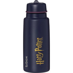 B.Box Harry Potter Παιδικό Παγούρι Θερμός Ανοξείδωτο BPA Free με Καλαμάκι Navy Μπλε 1000ml