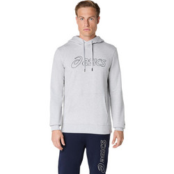 ASICS Logo Oth Hoodie Ανδρικό Αθλητικό Φούτερ με Κουκούλα Γκρι 2031E187-020