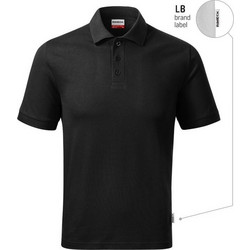 Malfini MLI-R Ανδρική Αθλητική Μπλούζα Polo Μαύρη 20LB