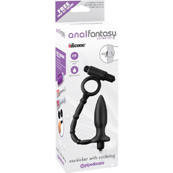 Pipedream Anal Fantasy Ass Kicker Πρωκτικές Μπίλιες με Δόνηση 10.7cm Μαύρες