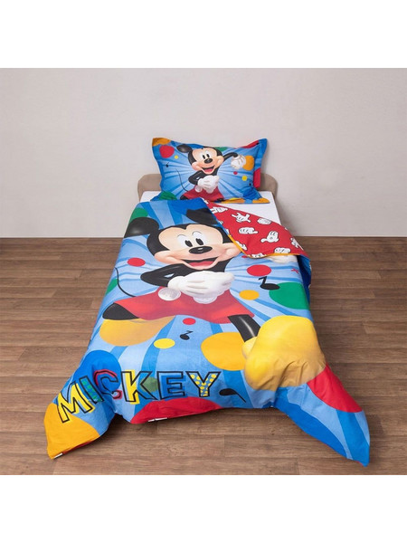 Viopros Mickey 51 Σετ Παιδική Παπλωματοθήκη Μονή Βαμβακερή 160x200 Μπλε