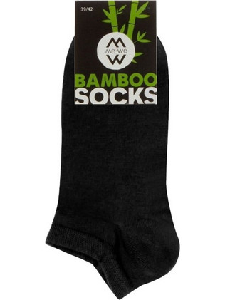 MeWe Bamboo Ανδρικές Κάλτσες Κοντές Μαύρες 2-1705