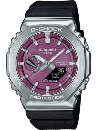 Casio G-Shock Ανδρικό Ρολόι Χρονογράφος Solar με Μαύρο Καουτσούκ Λουράκι GBM-2100A-4BER