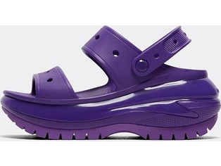 Crocs Ανατομικές Καλοκαιρινές Γυναικείες Πλατφόρμες Χαμηλές Μωβ 207989-518