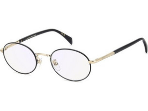 David Beckham DB1203 RHL Ανδρικός Σκελετός Γυαλιών Οράσεως Μεταλλικός Μαύρος