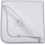 Ninetta Bebe 502 Stars Πάνα Αγκαλιάς Πικέ Λευκή Ροζ 90x90cm