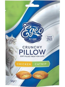 Egeo Pet Food Crunchy Pillow Adult with Chicken & Catnip 60gr