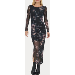 Only Kaya Midi Φόρεμα για Γάμο / Βάπτιση Floral Μαύρο 15357315