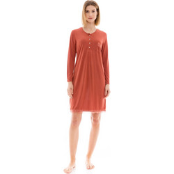 Pink Label Γυναικείο Νυχτικό Χειμωνιάτικο Rusted W1348
