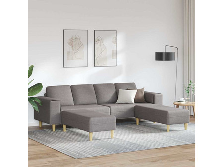 vidaXL Γωνιακός Καναπές σε σχήμα Π Καφέ 250x188x76cm 3335117