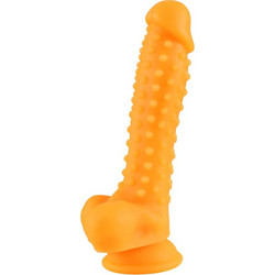 Kinksters Silicone Ρεαλιστικό Dildo με Βεντούζα & Όρχεις 21cm Χρυσό