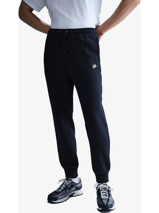 Nike Club Ανδρικό Παντελόνι Φόρμας με Λάστιχο Navy Μπλε FN3787-451