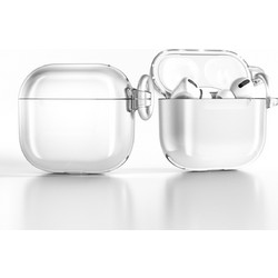 Hurtel Θήκη Σιλικόνης με Γάντζο για Apple AirPods 4 Διαφανής 5907769365706