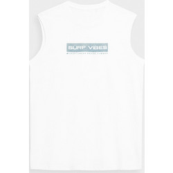 4F Ανδρικό Αθλητικό T-Shirt Λευκό H4L22-TSM050-10S