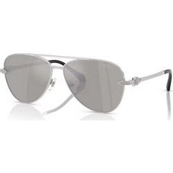 Versace VE2283 10006G Ανδρικά Γυαλιά Ηλίου Aviator Μεταλλικά Ασημί με Aσημί Φακό