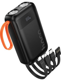 Hoco J151 Spirit Power Bank 10000mAh με Θύρα USB-A & Θύρα USB-C Black