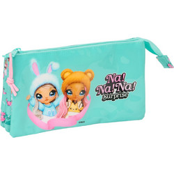 Safta Na!Na!Na! Surprise Bunny Κασετίνα με 3 Θήκες Τιρκουάζ 812564744