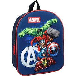 Vadobag 3D Avengers See the Light Σχολική Τσάντα Πλάτης Νηπιαγωγείου Μπλε VADO202-4021