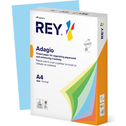 Rey Adagio Χαρτί Α4 80gr/m² 500 Φύλλα Γαλάζιο