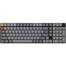 Keychron K17 Max QMK Hot Swappable Ασύρματο Μηχανικό Gaming Πληκτρολόγιο με Gateron Low Profile Brown Διακόπτες RGB Black