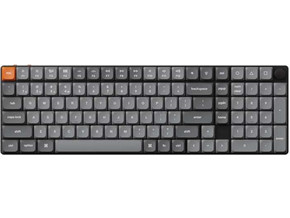 Keychron K17 Max QMK Hot Swappable Ασύρματο Μηχανικό Gaming Πληκτρολόγιο με Gateron Low Profile Brown Διακόπτες RGB Black